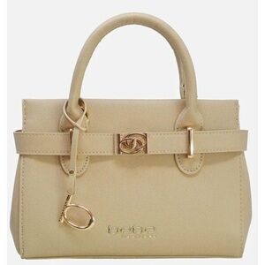 NWT Bebe Tan Handbag & Crossbody With Gold Hardware & Hang Tag